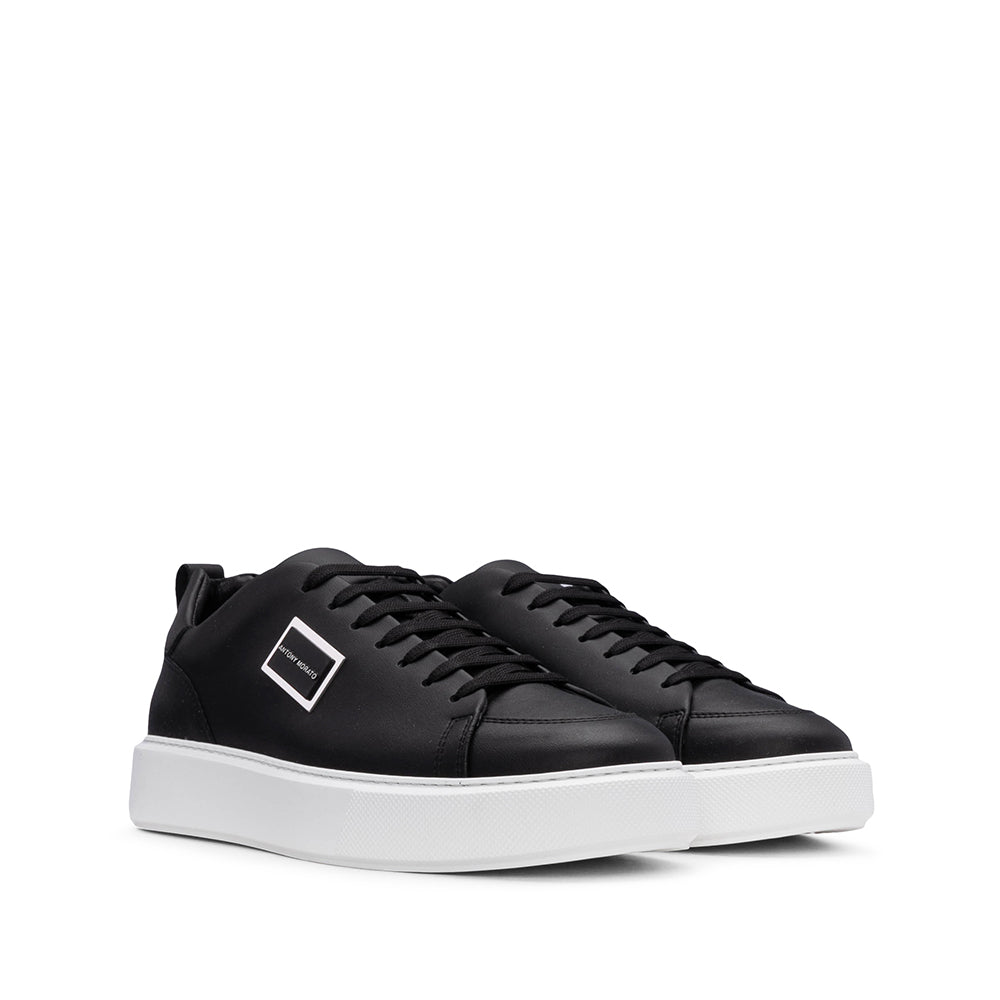 Sapatilha Casual Homem Pele Preto