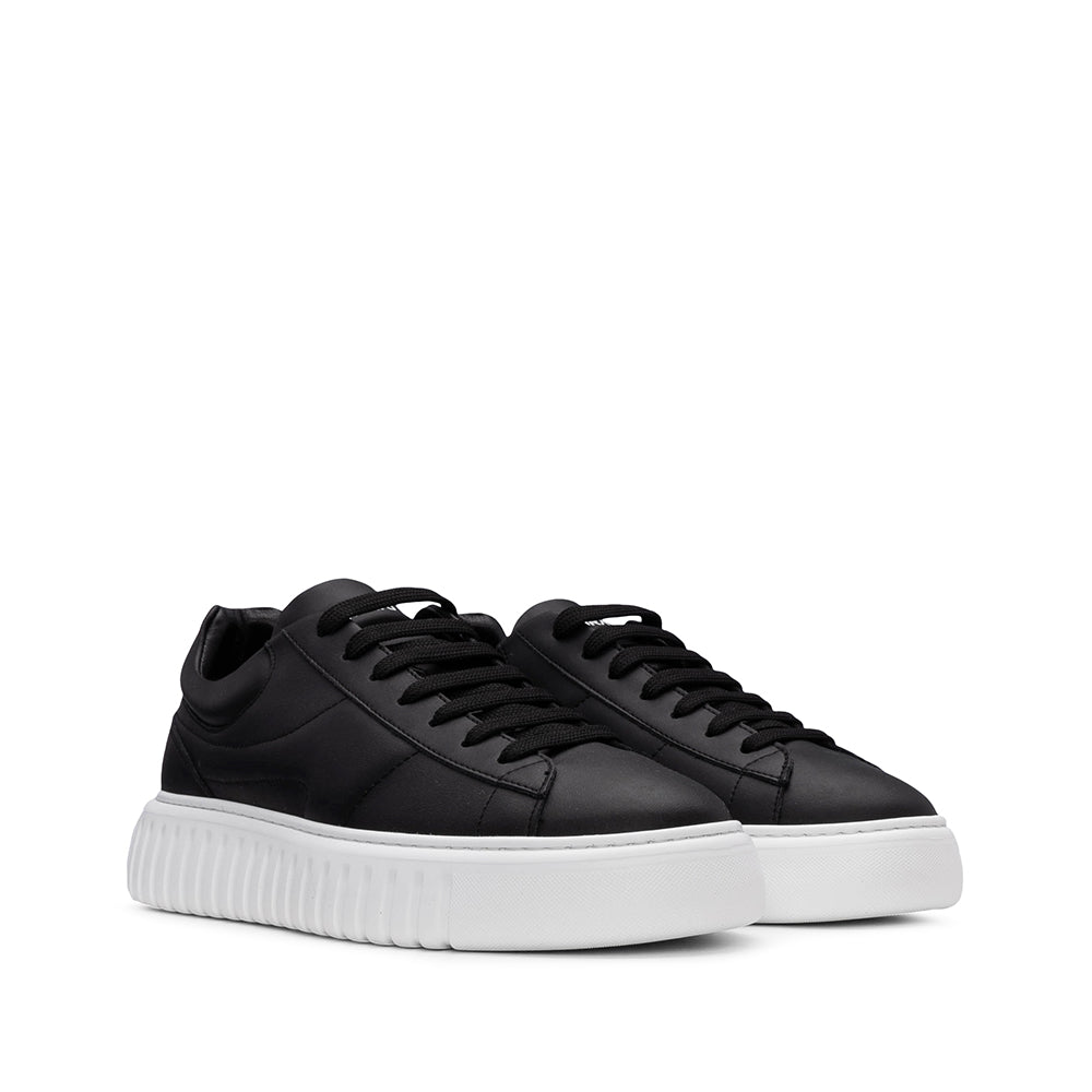 Sapatilha Casual Homem Pele Preto