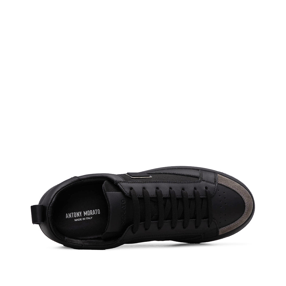 Sapatilha Casual Homem Pele Preto