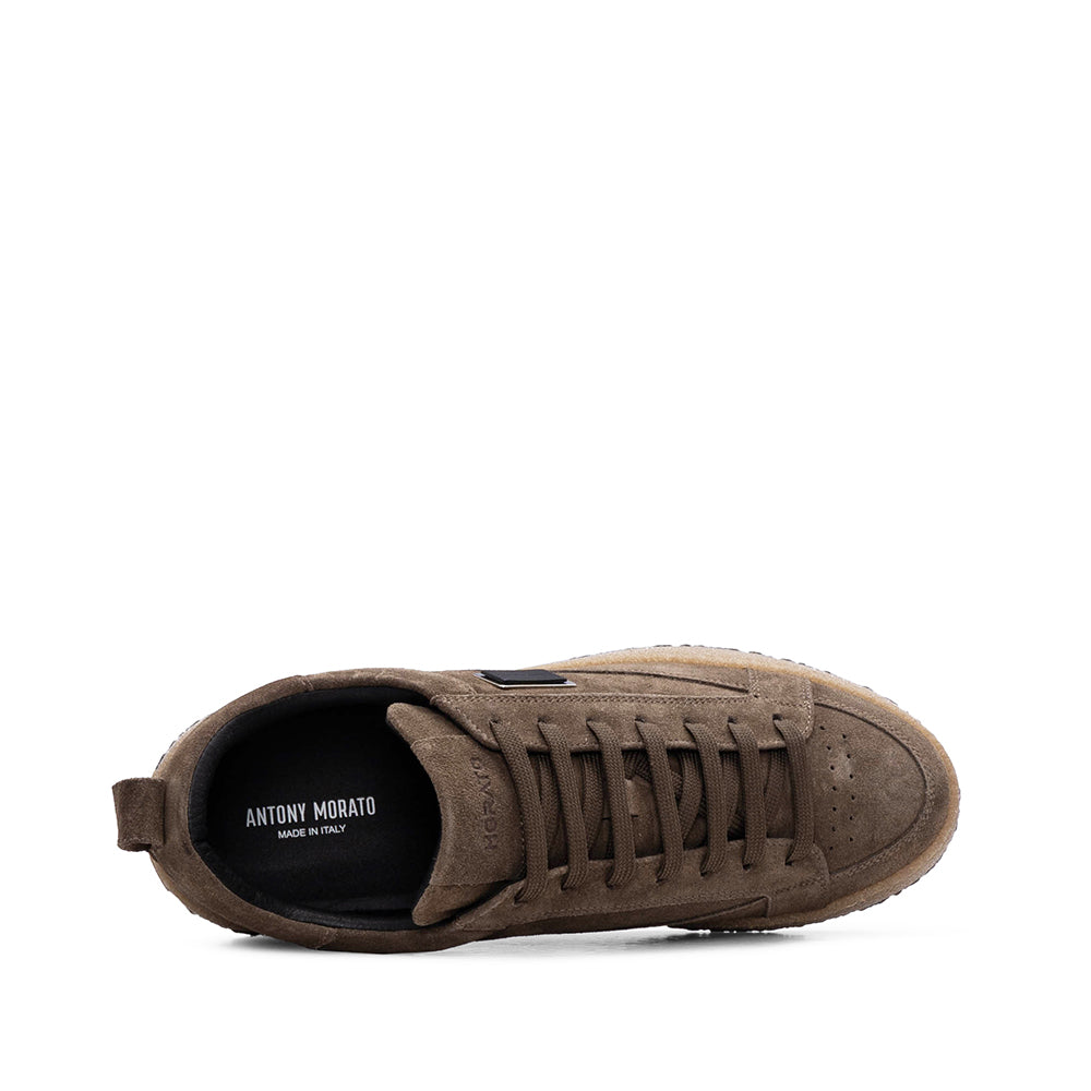 Sapatilha Casual Homem Camurça Taupe