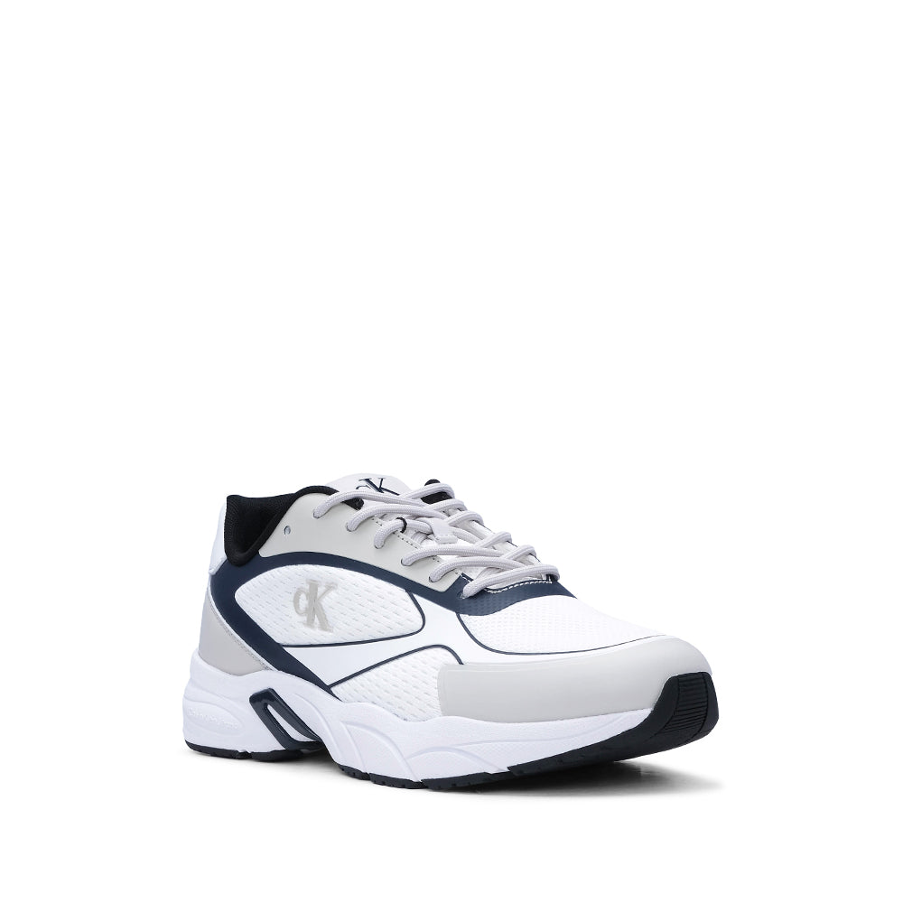 Sapatilha Casual Homem Branco E Azul