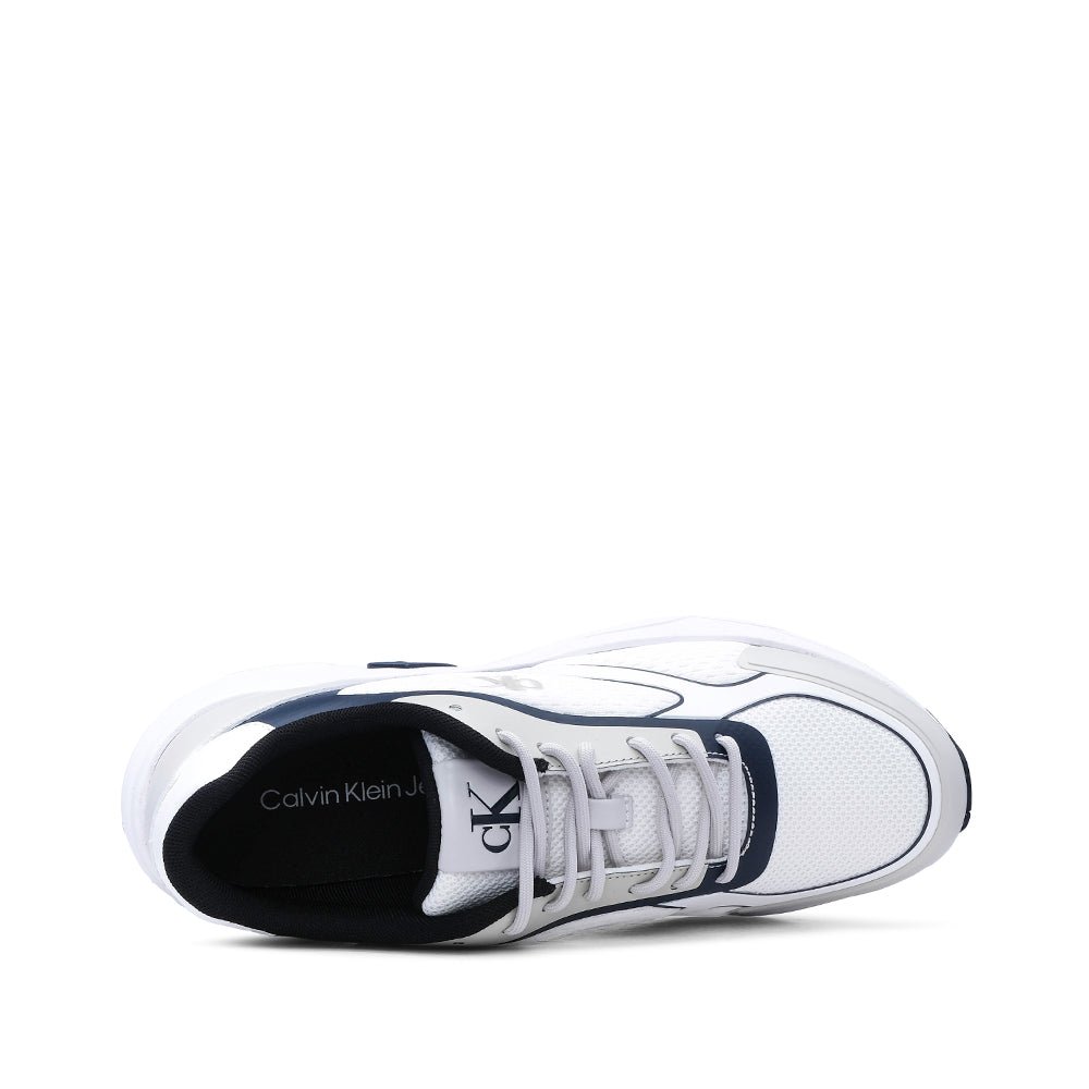Sapatilha Casual Homem Branco E Azul