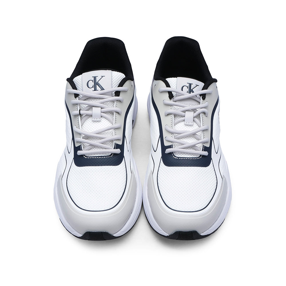 Sapatilha Casual Homem Branco E Azul