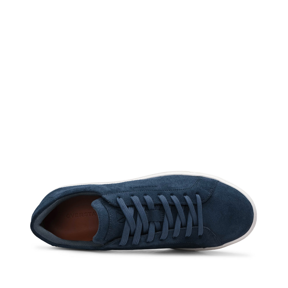Sapatilha Casual Homem Camurça Azul