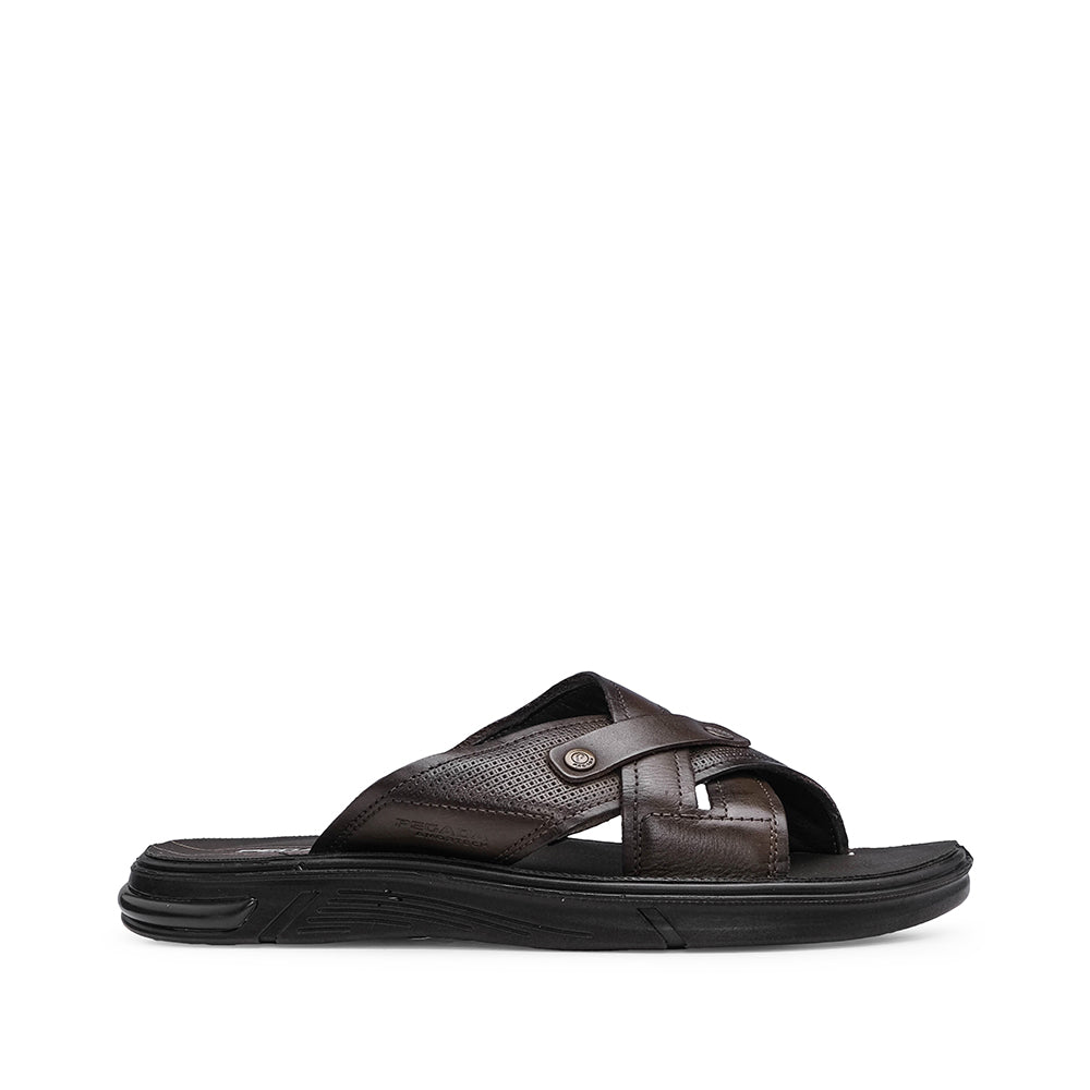 Chinelo Casual Homem Pele Castanho
