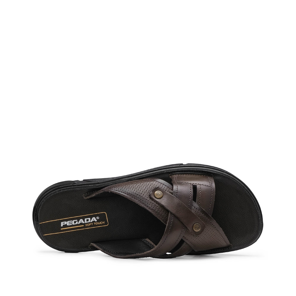 Chinelo Casual Homem Pele Castanho