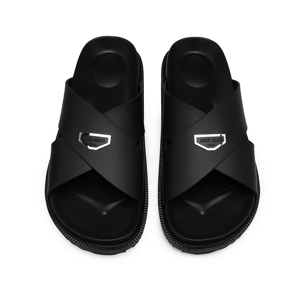 Chinelo Casual Homem Preto