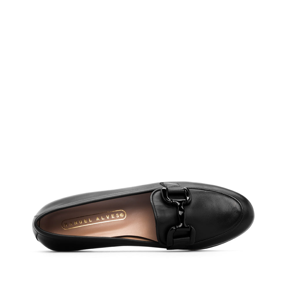 Sapato Casual Mulher Pele Preto