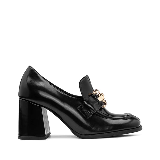 Sapato Salto Alto Mulher Polido Preto