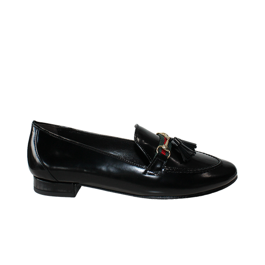 Sapato Salto Raso Mulher Verniz Preto