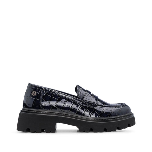 Sapato Mocassim Mulher Azul Marinho