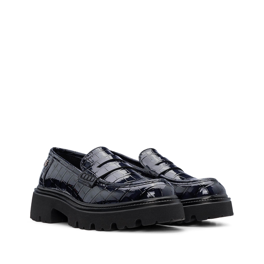 Sapato Mocassim Mulher Azul Marinho
