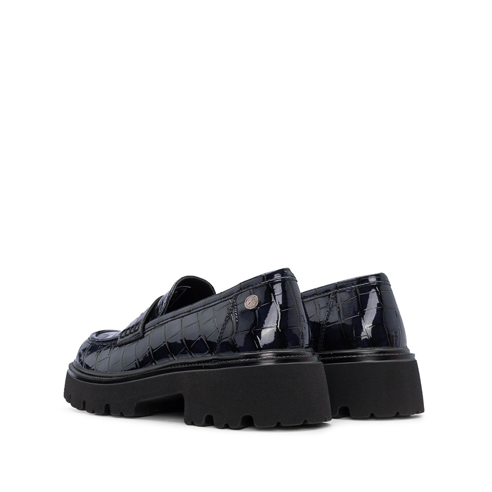Sapato Mocassim Mulher Azul Marinho