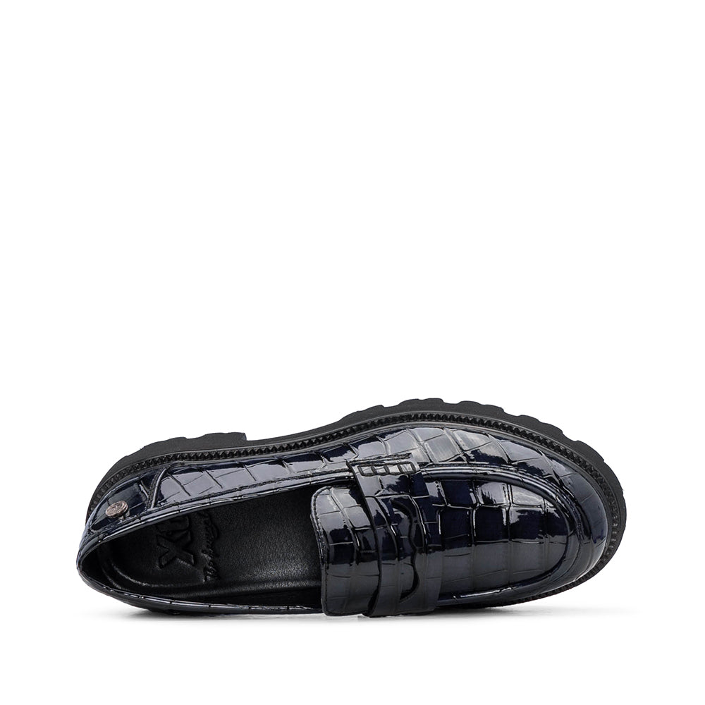 Sapato Mocassim Mulher Azul Marinho
