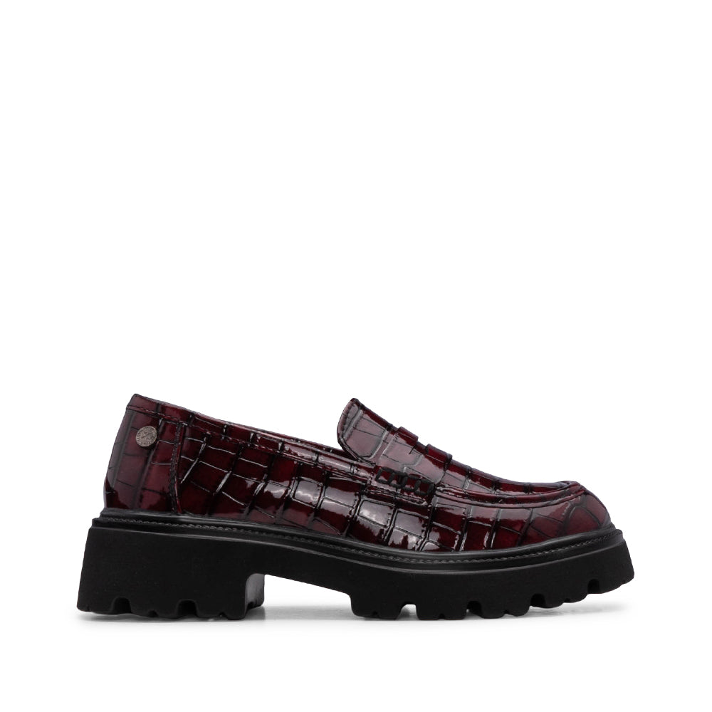 Sapato Mocassim Mulher Bordeaux
