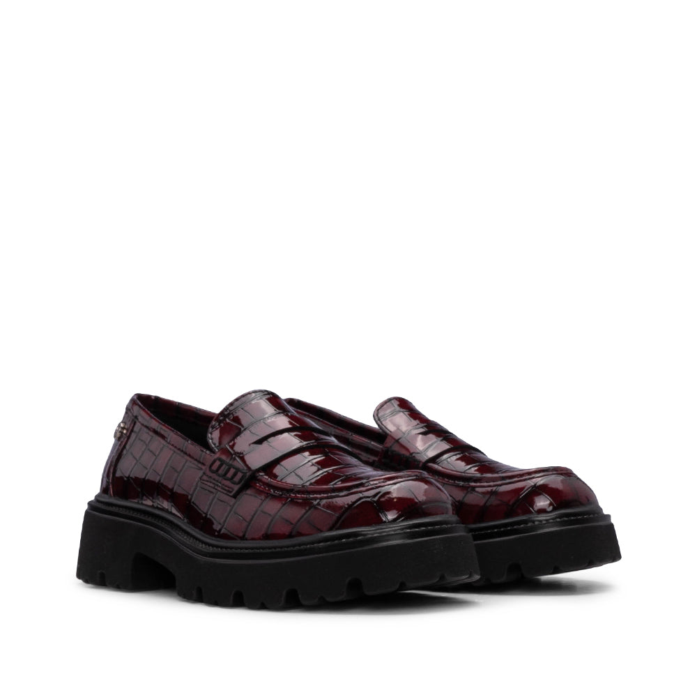 Sapato Mocassim Mulher Bordeaux