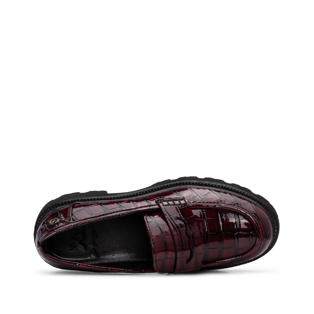 Sapato Mocassim Mulher Bordeaux