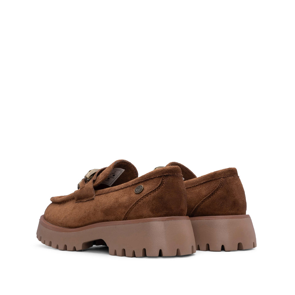 Sapato Mocassim Mulher Camel