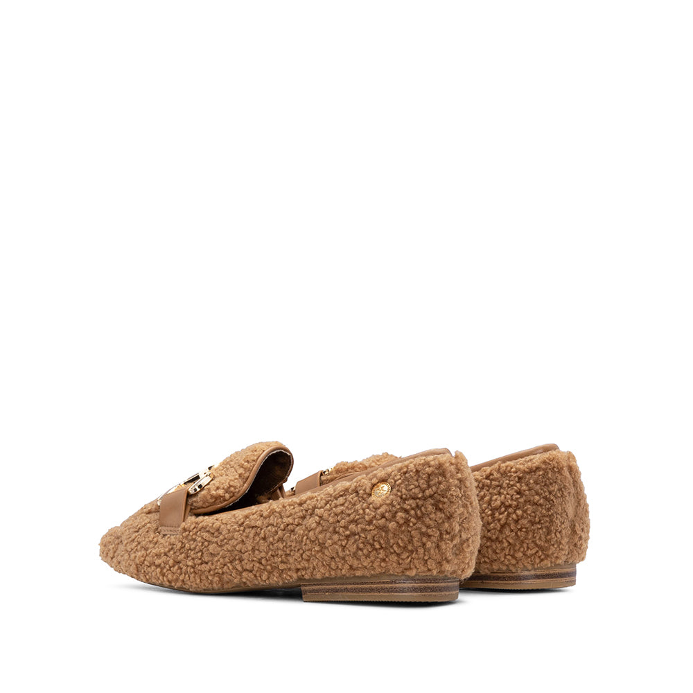 Sapato Salto Raso Mulher Camel