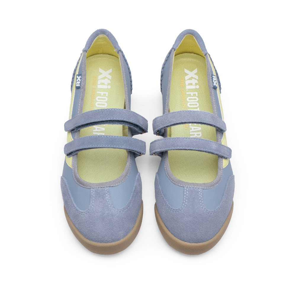 Sapato Mary Jane Mulher Azul Celeste