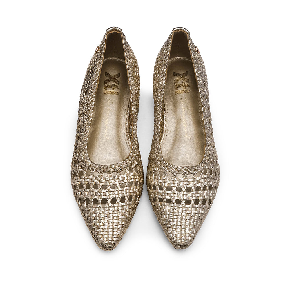 Sapato Sabrinas Mulher Dourado