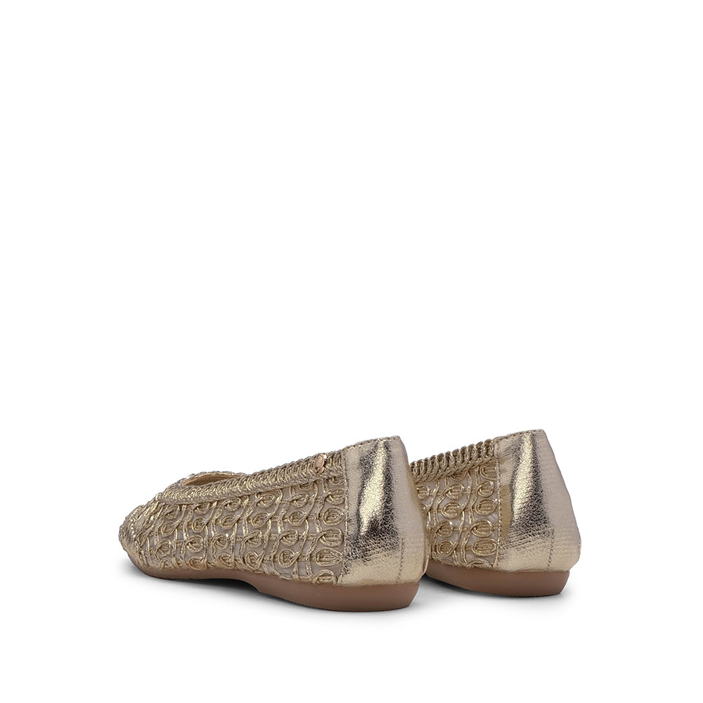 Sapato Sabrinas Mulher Dourado