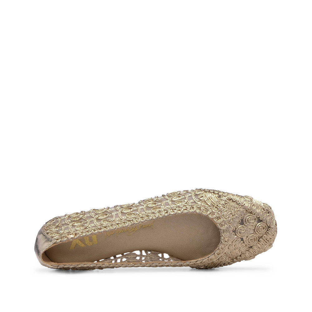 Sapato Sabrinas Mulher Dourado