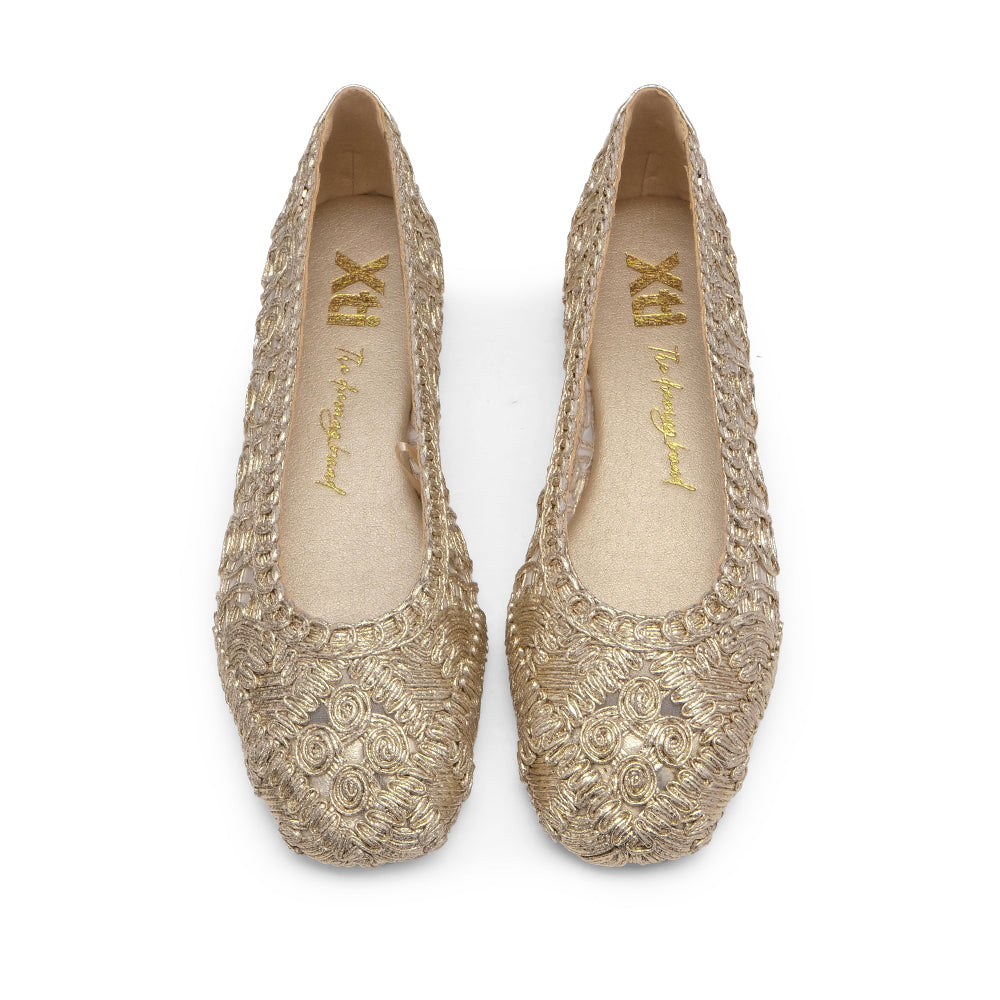 Sapato Sabrinas Mulher Dourado