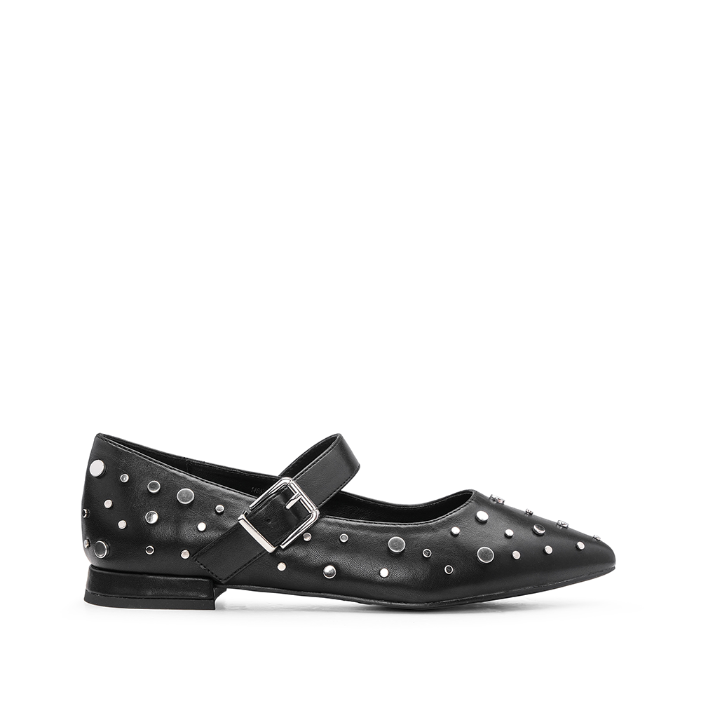 Sapato Mary Jane Mulher Preto