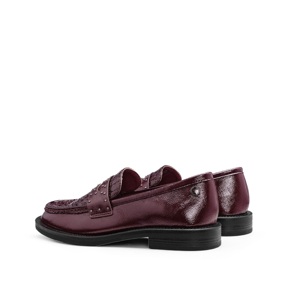 Sapato Mocassim Mulher Bordeaux