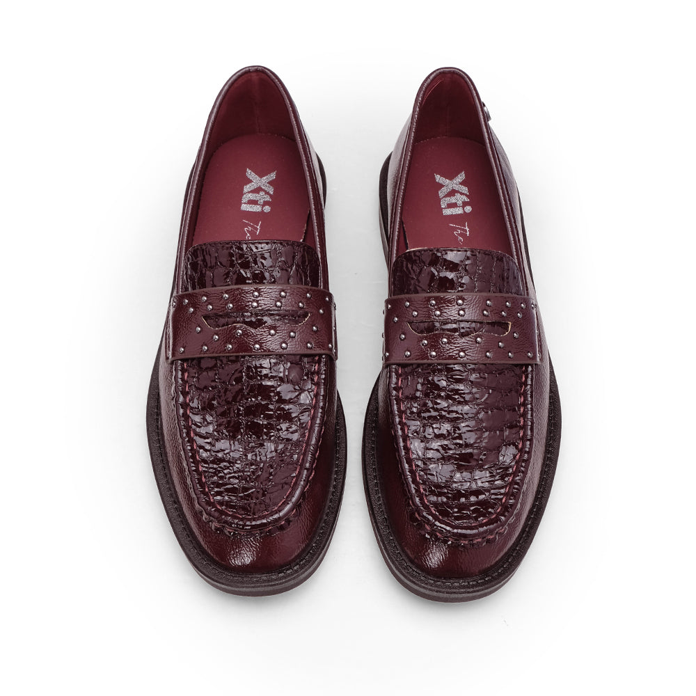Sapato Mocassim Mulher Bordeaux