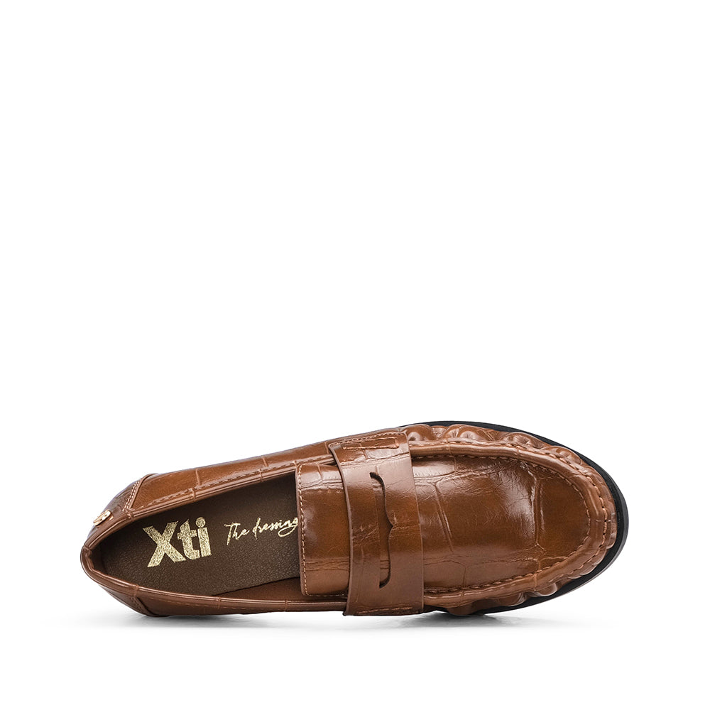 Sapato Mocassim Mulher Camel