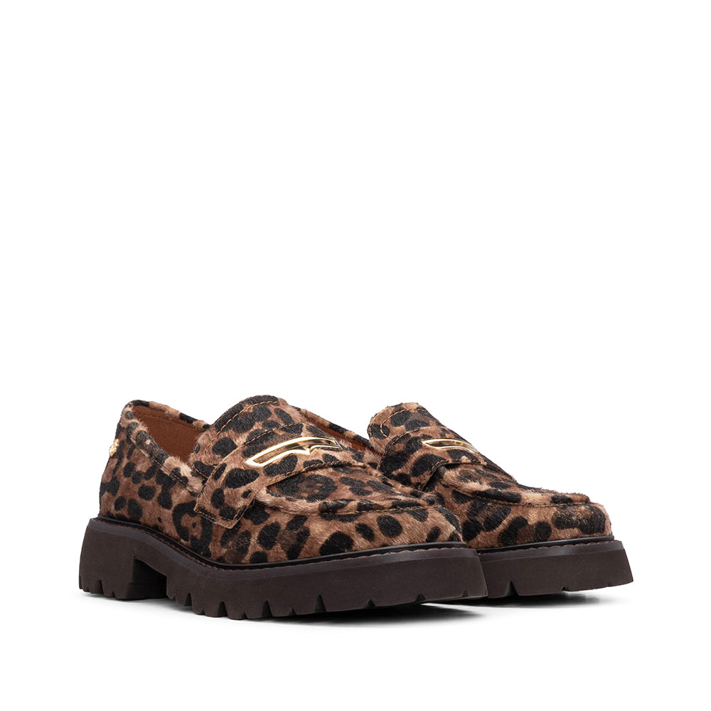 Sapato Mocassim Mulher Leopardo