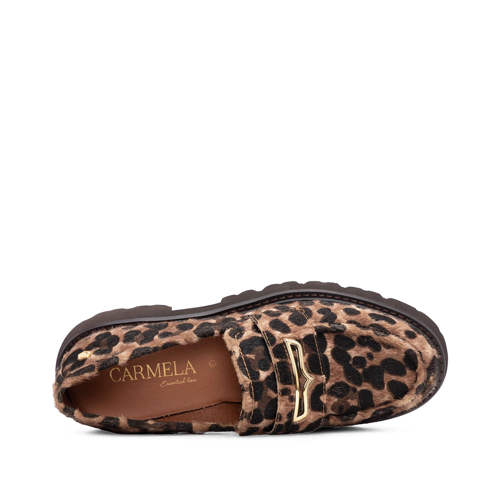 Sapato Mocassim Mulher Leopardo