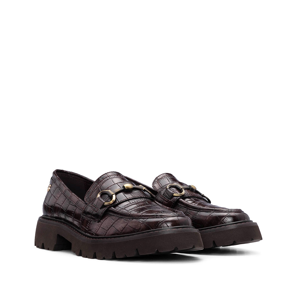 Sapato Mocassim Mulher Castanho