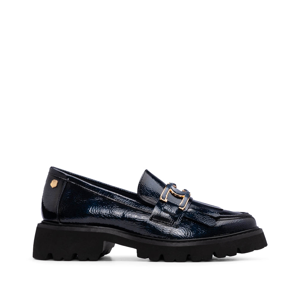 Sapato Mocassim Mulher Azul Marinho