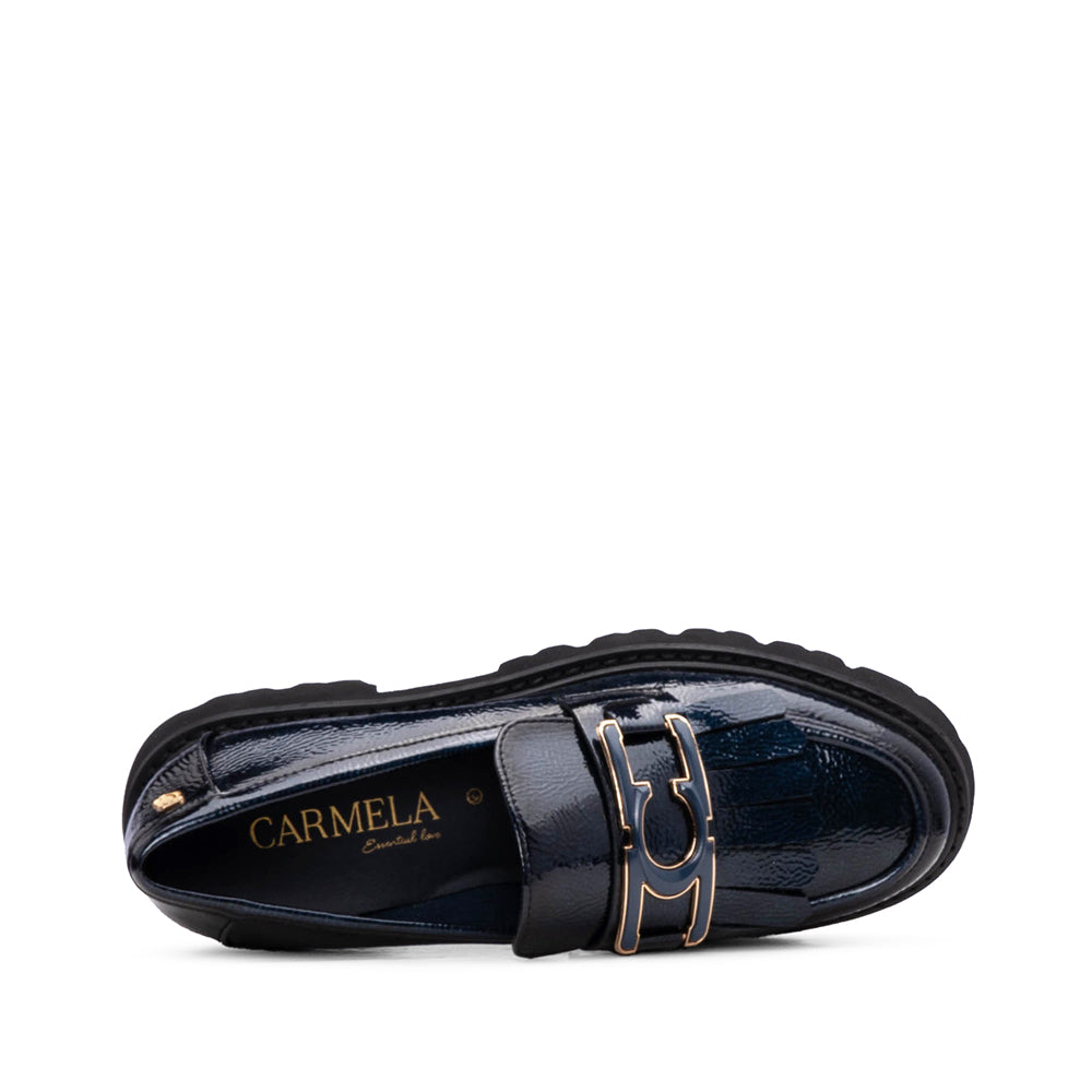 Sapato Mocassim Mulher Azul Marinho