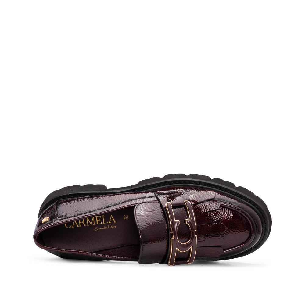 Sapato Mocassim Mulher Bordeaux