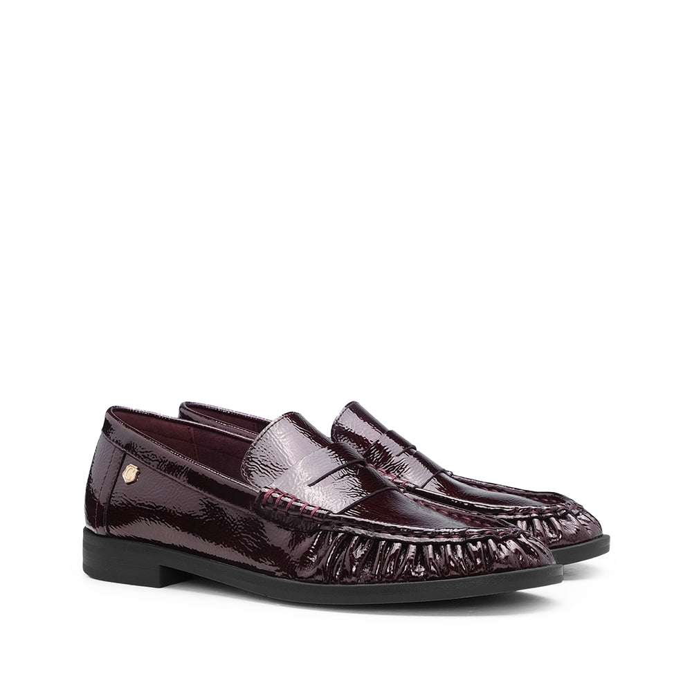 Sapato Mocassim Mulher Bordeaux