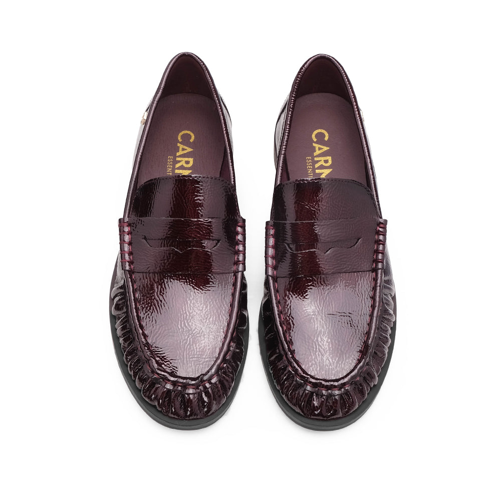 Sapato Mocassim Mulher Bordeaux