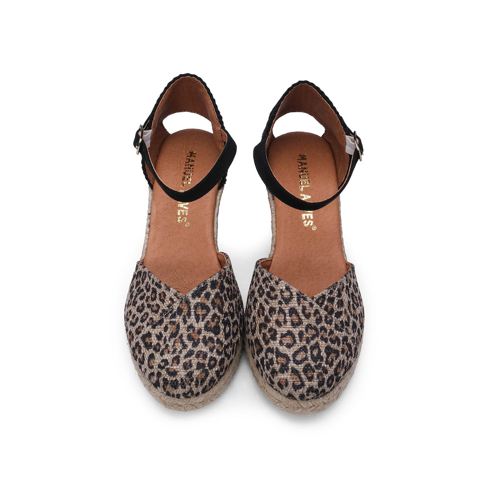 Sapato Alpercatas Mulher Pele Leopardo