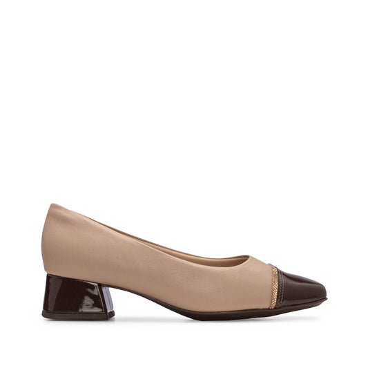 Sapato Salto Médio Mulher Taupe