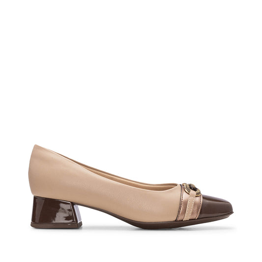 Sapato Salto Médio Mulher Taupe