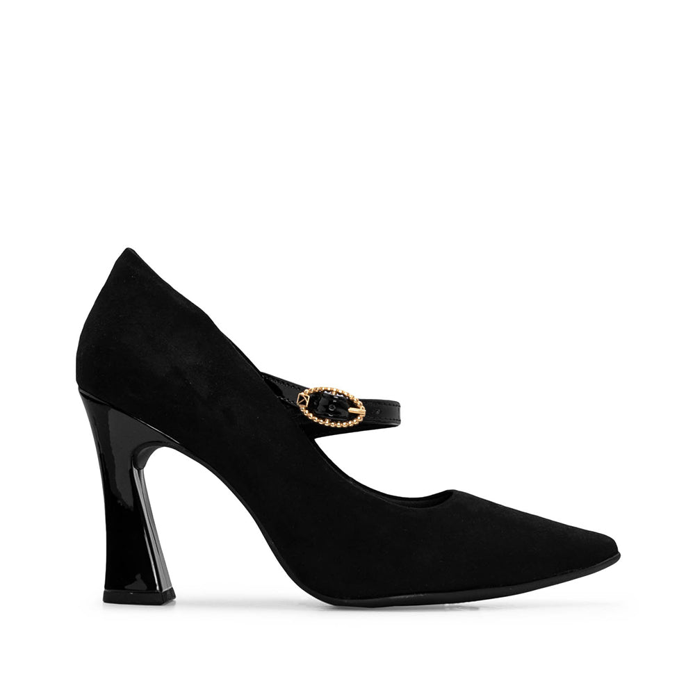 Sapato Mary Jane Mulher Preto