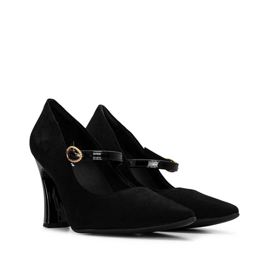 Sapato Mary Jane Mulher Preto