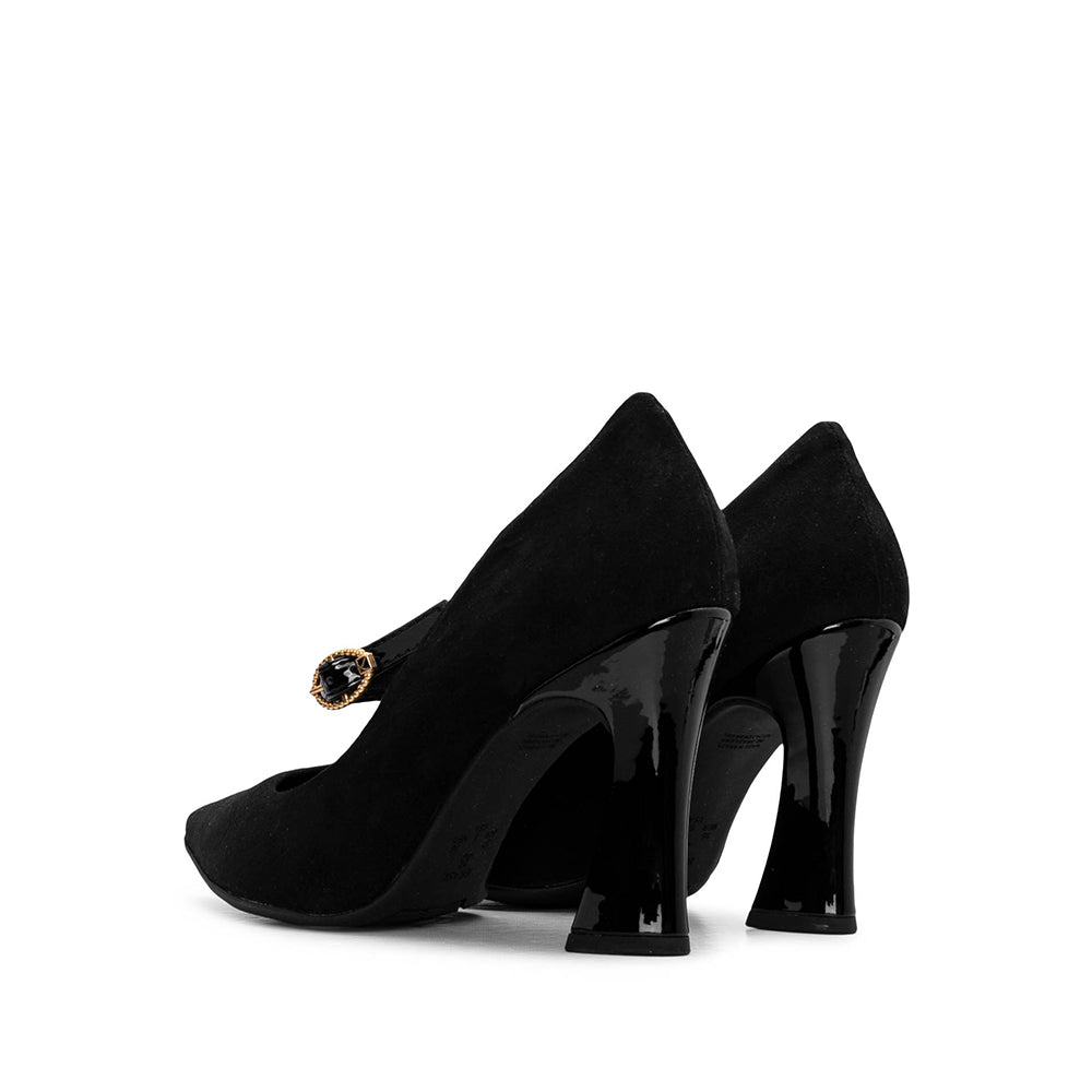 Sapato Mary Jane Mulher Preto