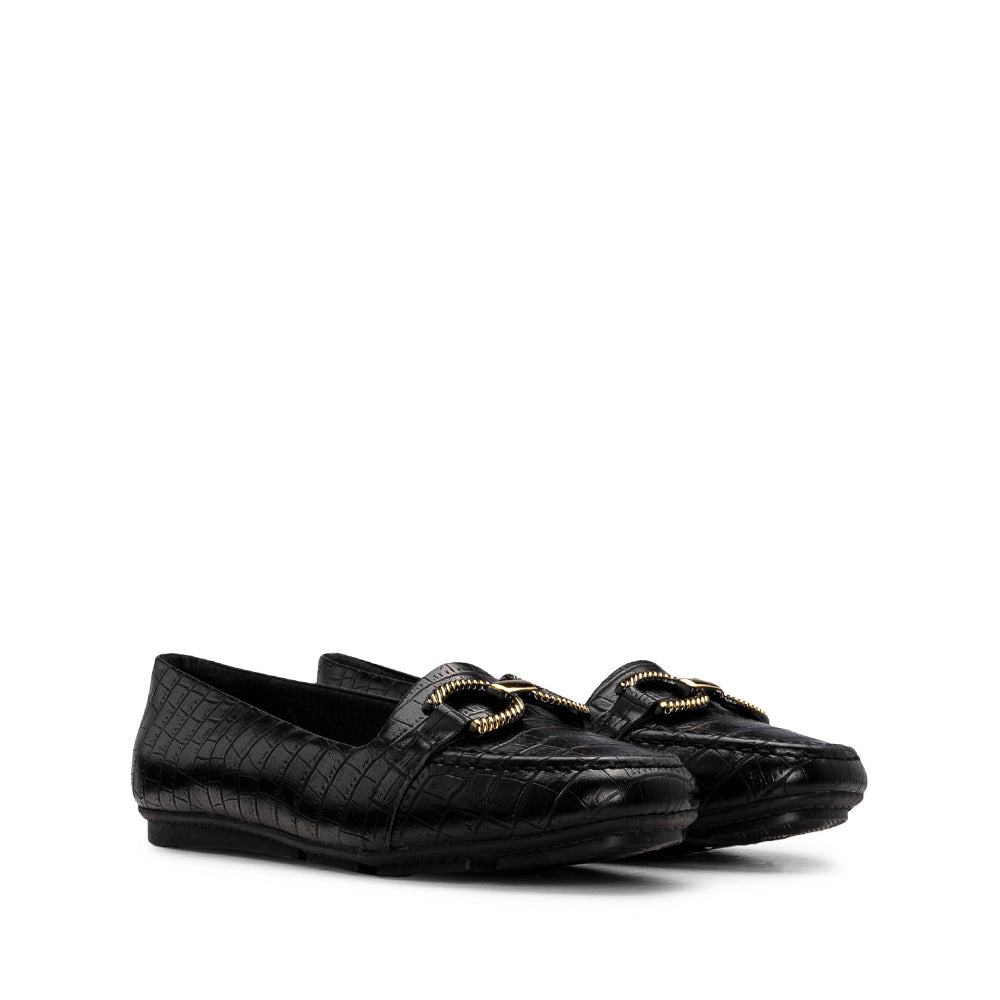 Sapato Sabrinas Mulher Animal Print Preto