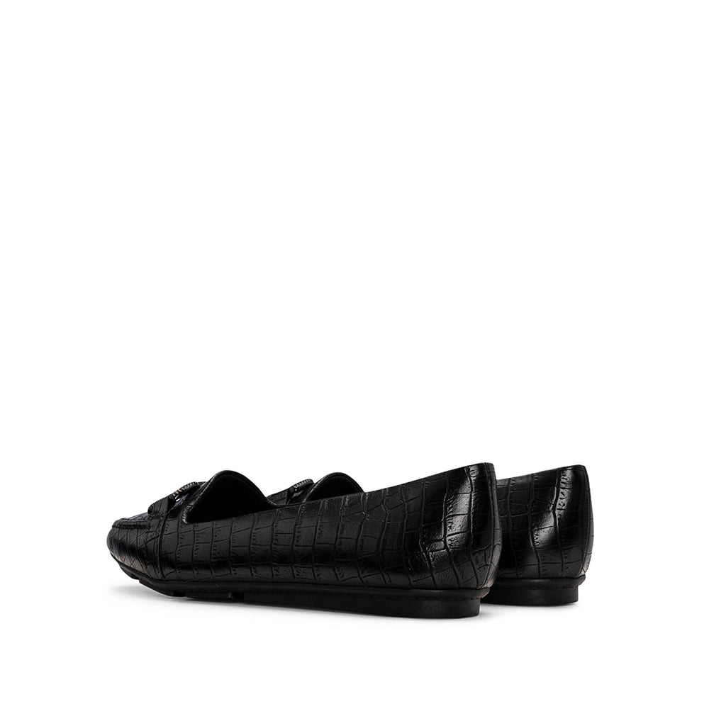 Sapato Sabrinas Mulher Animal Print Preto