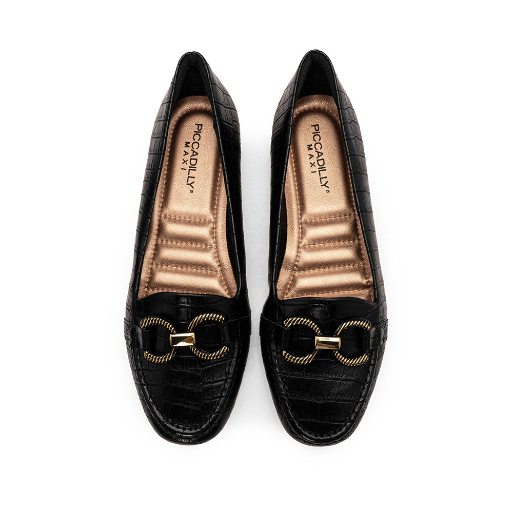 Sapato Sabrinas Mulher Animal Print Preto