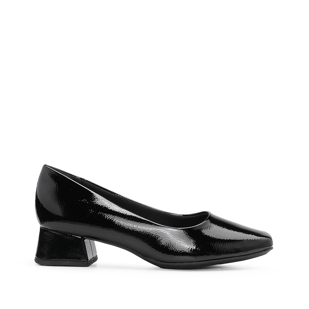 Sapato Salto Médio Mulher Verniz Preto